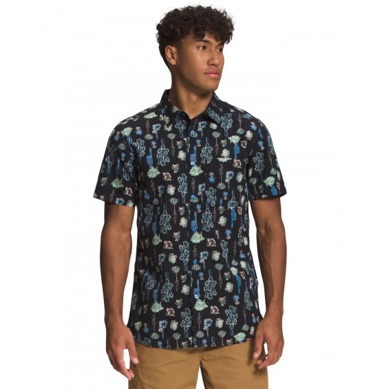 THE NORTH FACE BAYTRAIL PATTERN SHIRT DARK BLUE (NF0A55NDIQ4)