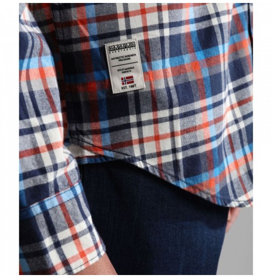 NAPAPIJRI G- TREKKING SHIRT CHECK WHITE (NP0A4GOTE1C1)