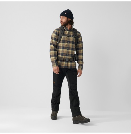FJALLRAVEN SINGI HEANY FLANNEL SHIRT M 81373-227 DARK SAND