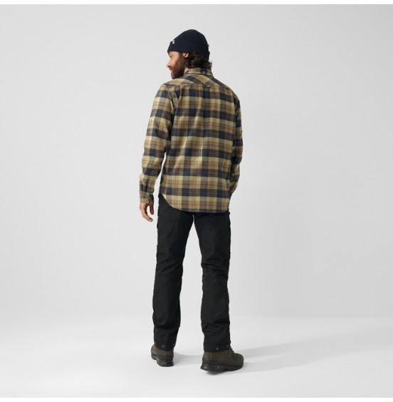 FJALLRAVEN SINGI HEANY FLANNEL SHIRT M 81373-227 DARK SAND