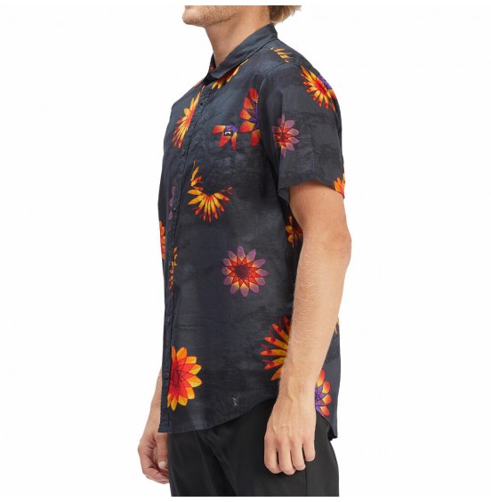 BILLABONG SUNDAYS FLORAL SS SHIRT BLACK/MULTI (C1SH25BIP2/5264)