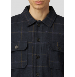 FAT MOOSE CEASAR QUILTED OVERSHIRT NAVY/GREY (FM2182)