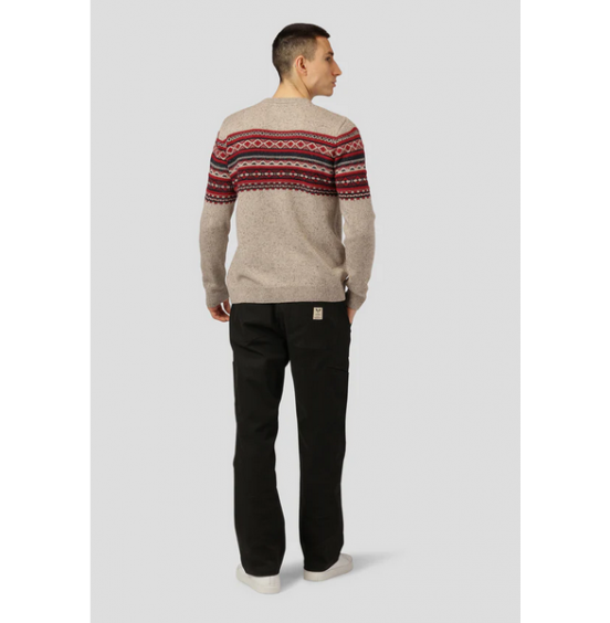 FAT MOOSE SAMUEL KNITTED SWEATER - Beige Mix (FM2207)