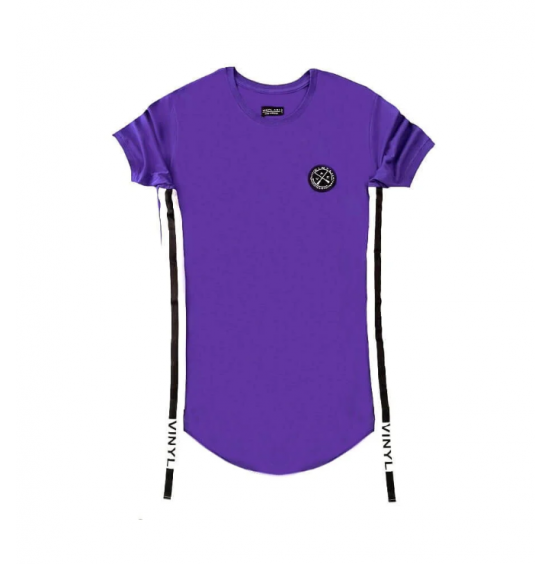 VINYL ART CLOTHING SIDED STRIPE T-SHIRT ΜΩΒ 65322