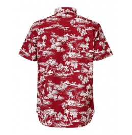PETROL INDUSTRIES BONNEVILLE SHORT-SLEEVED SHIRT FIRE RED (M-1020-SIS441/3061)