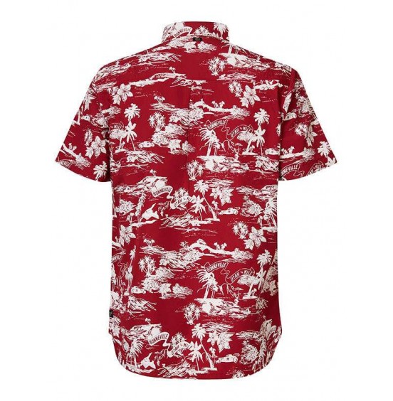 PETROL INDUSTRIES BONNEVILLE SHORT-SLEEVED SHIRT FIRE RED (M-1020-SIS441/3061)