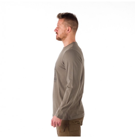 NORTHFINDER BRODY LONG SLEEVE TEE OLIVE GREY (TR-3870AD)
