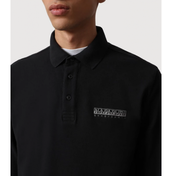 NAPAPIJRI ERBER LONG SLEEVE POLO BLACK (NP0A4FQC0411)