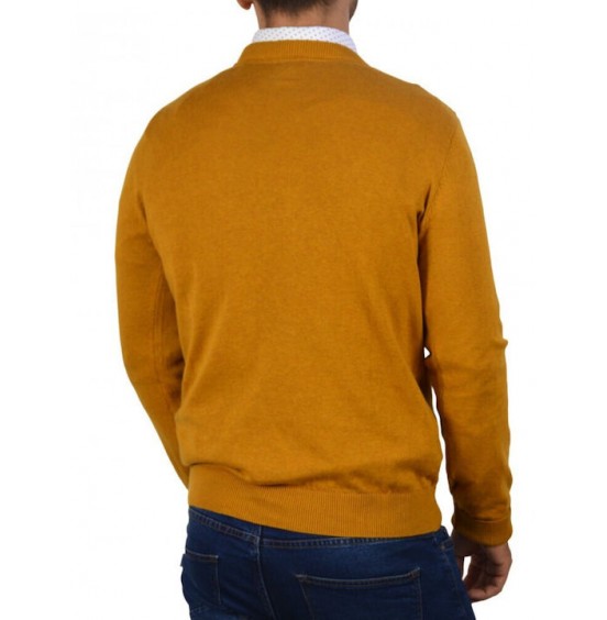 GNIOUS ΑΝΤΡΙΚΟ ΜΑΚΡΥΜΑΝΙΚΟ ΠΟΥΛΟΒΕΡ INCA GOLD MIX 21-300186-3521