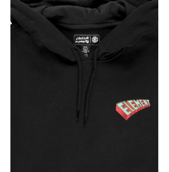 ELEMENT ESCAPE HEAVEN HOODIE TD FLINT BLACK (Z1HOF3ELF1-3732)