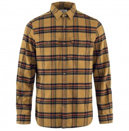 FJALLRAVEN Övik Heavy Flannel Shirt M F82978 232-215 Buckwheat Brown-Autumn Leaf ΚΑΦΕ ΚΑΡΩ