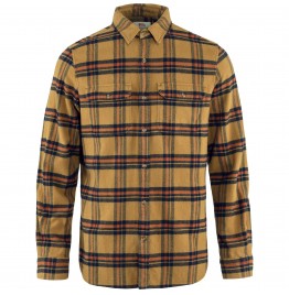 FJALLRAVEN Övik Heavy Flannel Shirt M F82978 232-215 Buckwheat Brown-Autumn Leaf ΚΑΦΕ ΚΑΡΩ