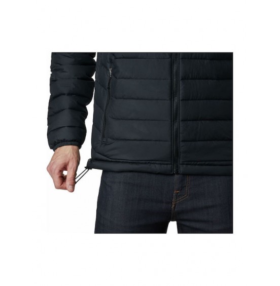 COLUMBIA Men's Powder Lite™ Hooded Jacket(WO1151-010 )BLACK