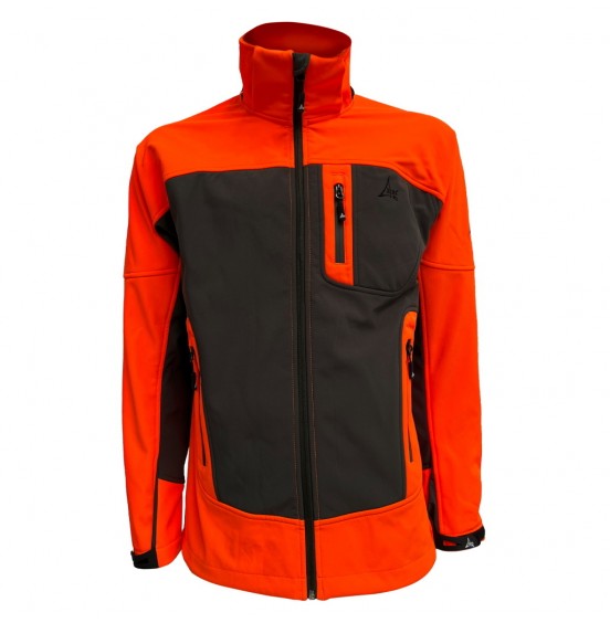 APU HIMAALAYA SOFTSHELL JACKET ORANGE FLUO/KHAKI 80527