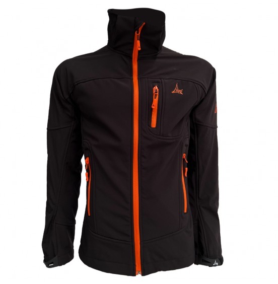 APU HIMAALAYA SOFTSHELL JACKET BLACK/ORANGE 80527
