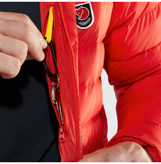 FJALLRAVEN Expedition Pack Down Hoodie M F86121-334 TRUE RED