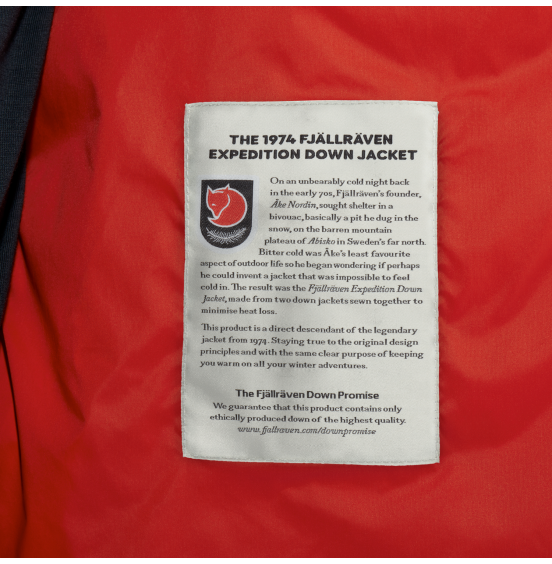 FJALLRAVEN Expedition Pack Down Hoodie M F86121-334 TRUE RED