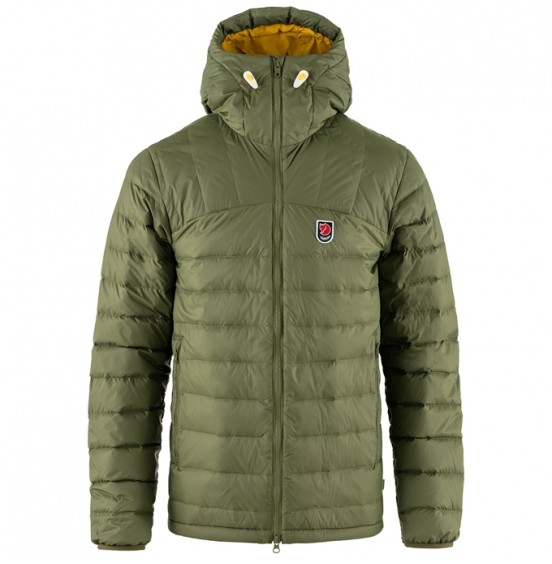FJALLRAVEN Expedition Pack Down Hoodie M F86121 620-161 green -mustard yellow