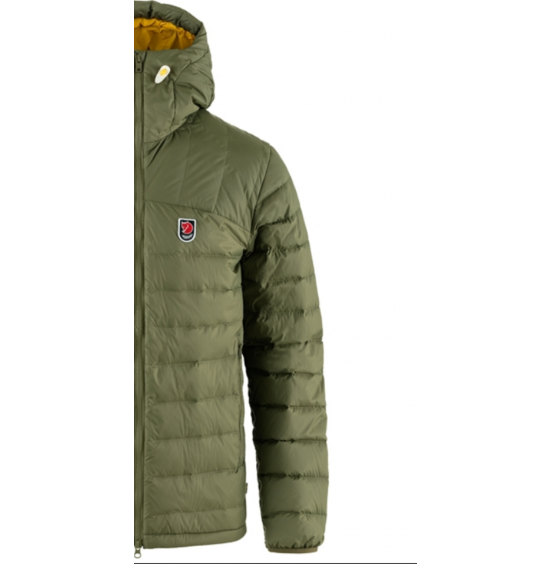 FJALLRAVEN Expedition Pack Down Hoodie M F86121 620-161 green -mustard yellow