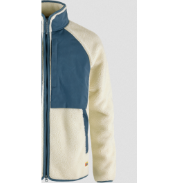 FJALLRAVEN Vardag Pile Jacket M F87164-113-534 chalk white-indigo blue