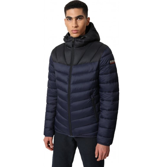 NAPAPIJRI AERONS CB 2 SHORT JACKET BLU MARINE (NP0A4FPV1761)