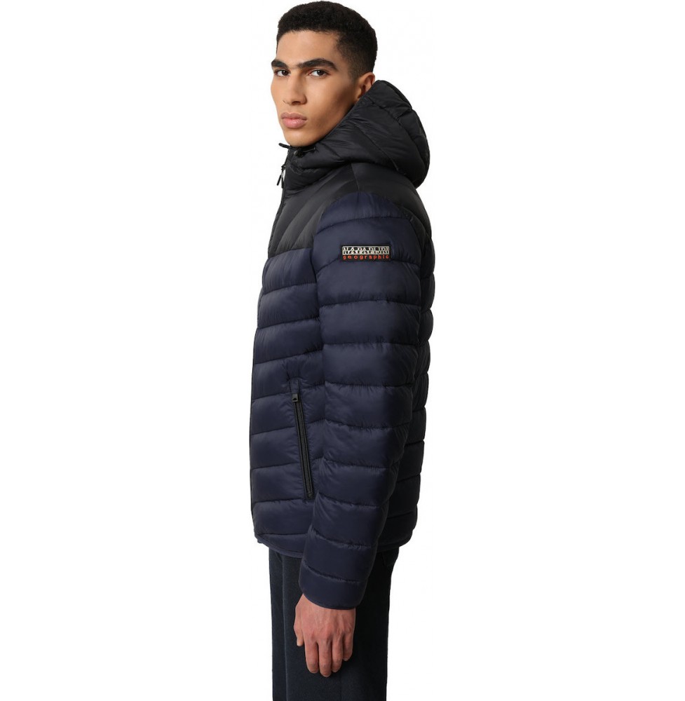 NAPAPIJRI AERONS CB 2 SHORT JACKET BLU 