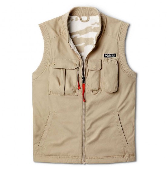 COLUMBIA FIELD ROC REVERSIBLE VEST ANCIENT FOSSIL (1975931-271)