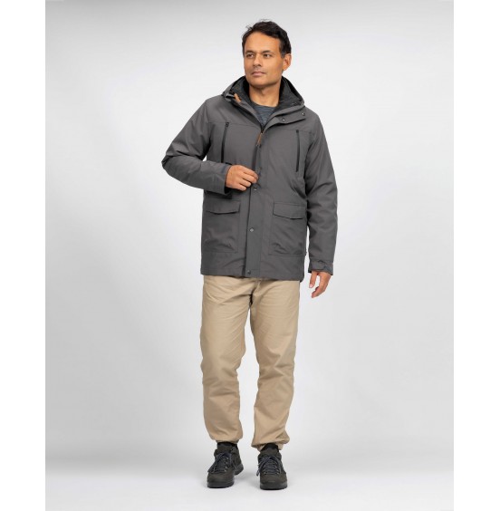 LIFE-LINE KEANO 3 IN 1 MEN'S JACKET DARK GREY (34641812-1002)