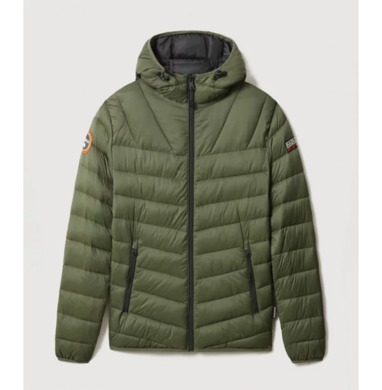NAPAPIJRI AERONS SHORT HOODED JACKET 2 GREEN DEPTHS (NP0A4FPYGE41)
