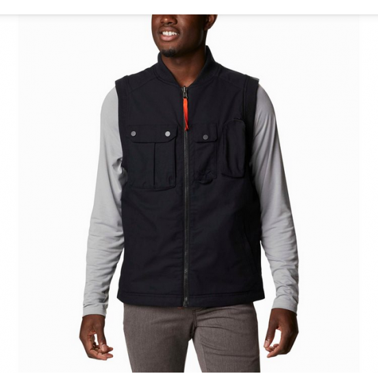 COLUMBIA FIELD ROC REVERSIBLE VEST BLACK/RED QUARTZ (1975931-010)