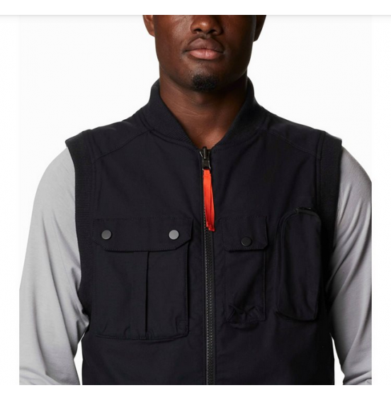 COLUMBIA FIELD ROC REVERSIBLE VEST BLACK/RED QUARTZ (1975931-010)