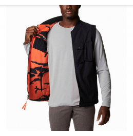 COLUMBIA FIELD ROC REVERSIBLE VEST BLACK/RED QUARTZ (1975931-010)