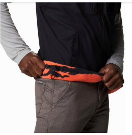 COLUMBIA FIELD ROC REVERSIBLE VEST BLACK/RED QUARTZ (1975931-010)