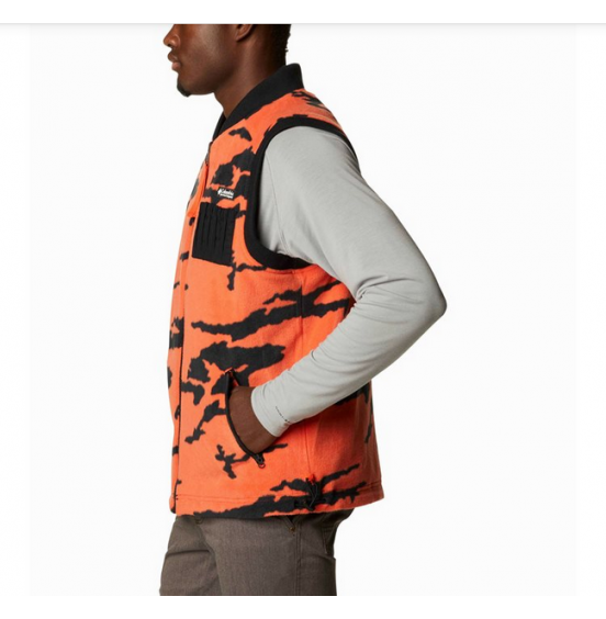 COLUMBIA FIELD ROC REVERSIBLE VEST BLACK/RED QUARTZ (1975931-010)