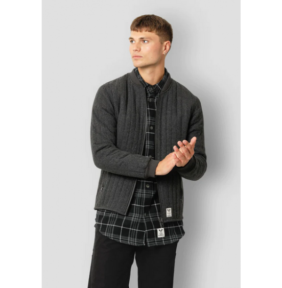 FAT MOOSE LUMBER WOOL JACKET DARK GREY MELANGE (FM2172)