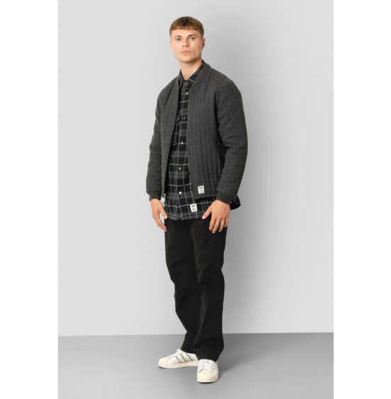 FAT MOOSE LUMBER WOOL JACKET DARK GREY MELANGE (FM2172)