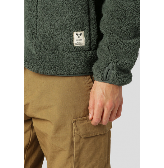 FAT MOOSE PINE FLEECE JACKET BEETLE GREEN (FM2210)