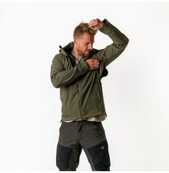 NORTHFINDER AUGUST 3L SOFTSHELL JACKET DARKGREEN (BU-3971AD-300)
