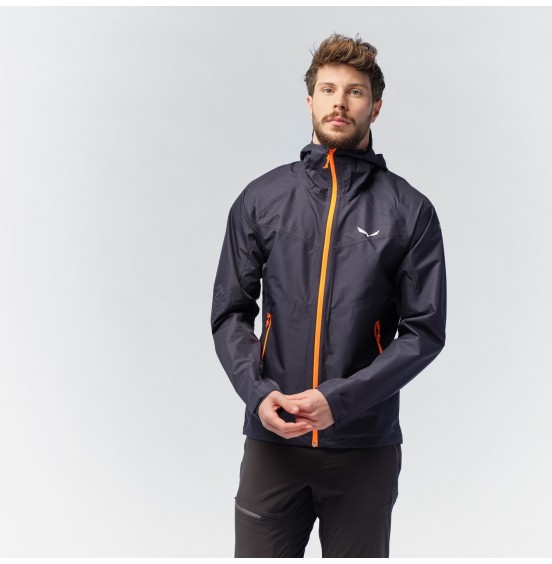 SALEWA PUEZ AQUA POWERTEX HARDSHELL MEN'S JACKET PREMIUM NAVY (24545-3981)