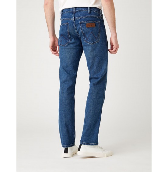 WRANGLER GREENSBORO 803 BLUE SHIVER JEANS (W15QU8372)
