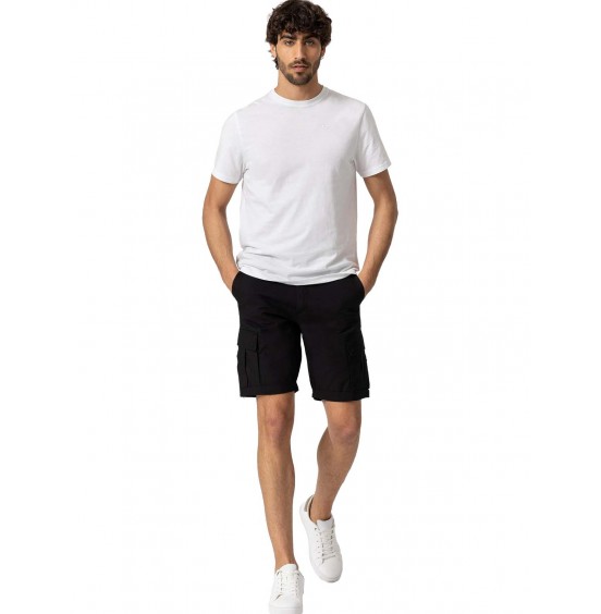 TIFFOSI CARGO SHORT SLIM FIT BLACK (10049201_000)