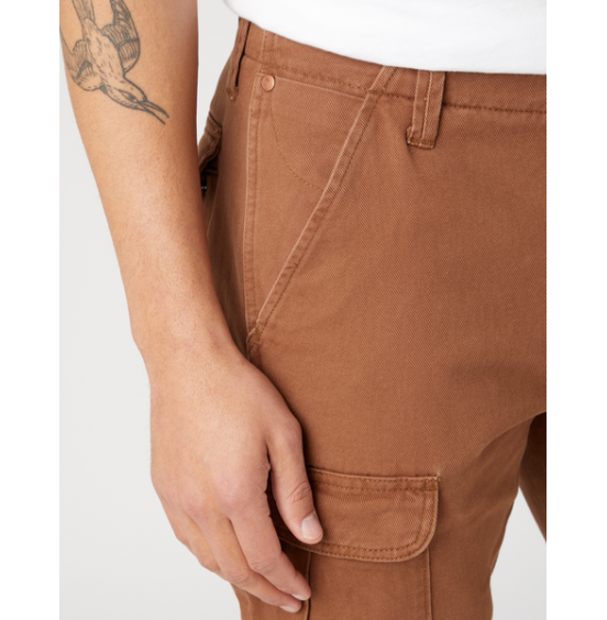 WRANGLER CASEY JONES CARGO PANTS BISON W1C2PC28E ΚΑΦΕ