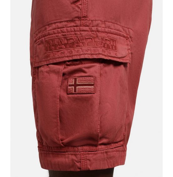 NAPAPIJRI N-NUS CARGO SHORTS RED MARSALA (NP0A4G5GRE61)