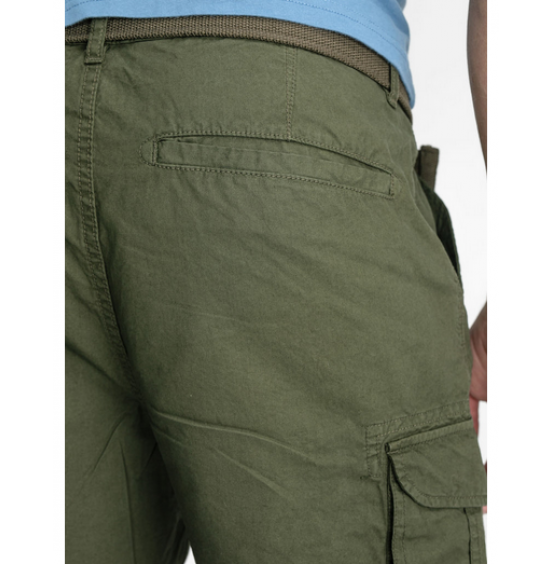 PETROL INDUSTRIES CARGO SHORTS WITH BELT DARK ARMY (M-1030-SHO539-6093)