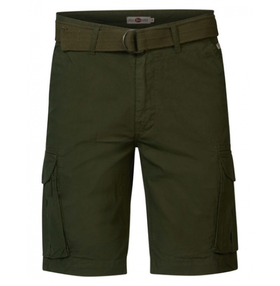 PETROL INDUSTRIES CARGO SHORTS WITH BELT DARK ARMY (M-1030-SHO539-6093)