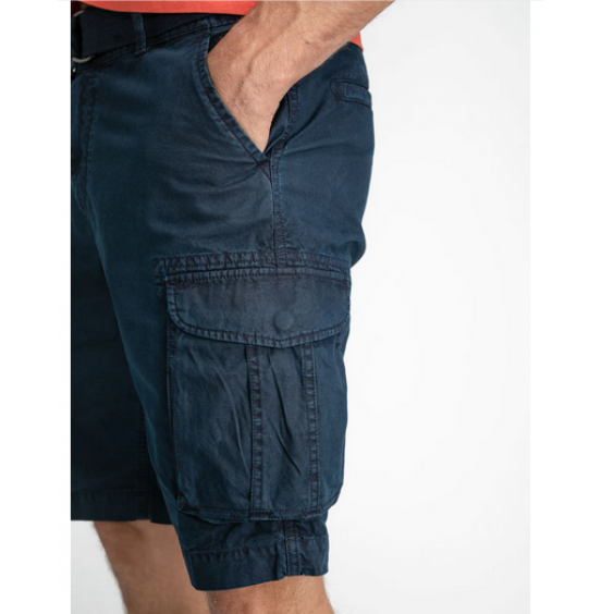 PETROL INDUSTRIES CARGO SHORTS WITH BELT MIDNIGHT NAVY (M-1030-SHO539-5152)