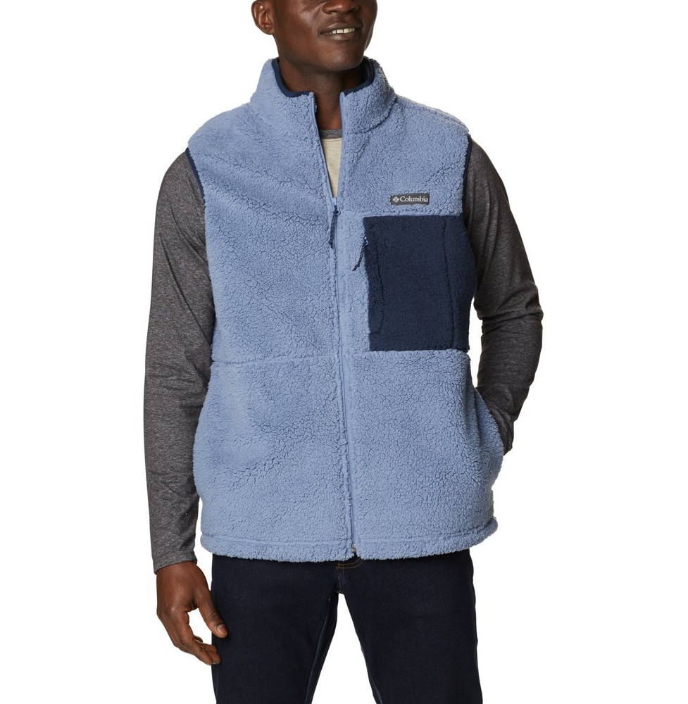 COLUMBIA MOUNTAINSIDE FLEECE VEST BLUESTONE COLLEGIATE NAVY