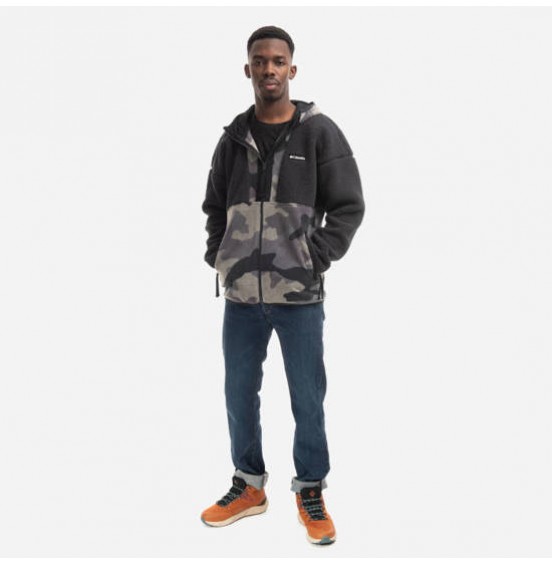 COLUMBIA BACKBOWL SHERPA FULL ZIP HOODIE SHARK GREY/CAMO (1952403010)