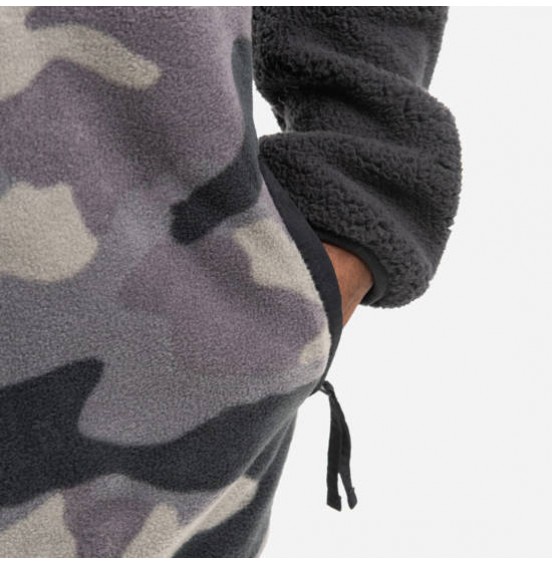COLUMBIA BACKBOWL SHERPA FULL ZIP HOODIE SHARK GREY/CAMO (1952403010)