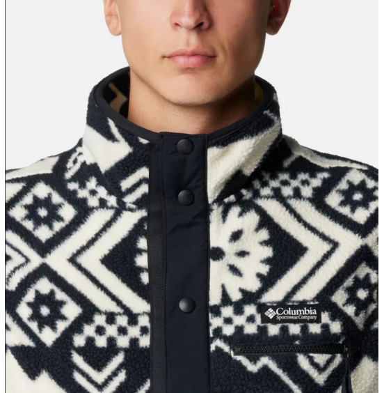 COLUMBIA HELVETIA VEST 2013715-012 BLACK/WHITE PRINT